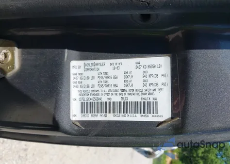 2004 Dodge Dakota z USA, uszkodzony, nr VIN 1D7GL12KX4S568041